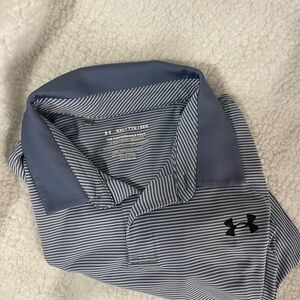 Under Armour Blue Striped Men's Shirt